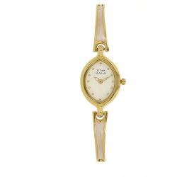 Raga White Dial Metal Strap Watch NK2370YM11