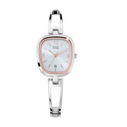 Raga Viva Silver Dial Metal Strap Watch