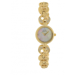Raga Mother of Pearl Dial Golden Metal Strap Watch NK2444YM07