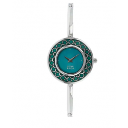 Raga Blue Dial Silver Metal Strap Watch NL2530SM01