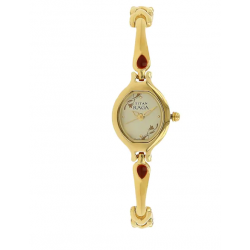 Raga Champagne Dial Metal Strap Watch NK2387YM06