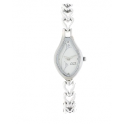 Raga Silver Dial Silver Metal Strap Watch NL2457SM01