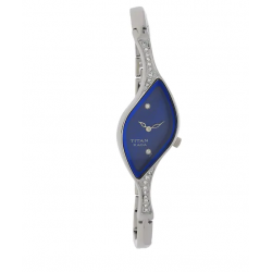 Raga Blue Dial Watch with Metal Case NK9710SM01