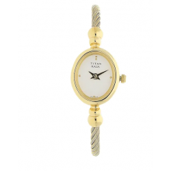 Raga White Dial Stainless Steel Strap Watch NJ197YM04