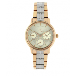 Workwear Watch with Beige Dial & Stainless Steel Strap NL2589KM01