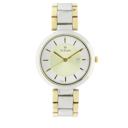 Workwear Watch with Bicolour Dial & Stainless Steel Strap NK2480BM02