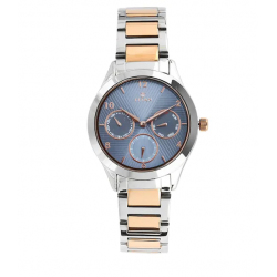Workwear Watch with Blue Dial & Stainless Steel Strap 2570KM02