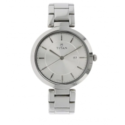 Workwear Watch with Silver Dial & Stainless Steel Strap NK2480SM07