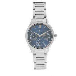 Workwear Watch with Blue Dial & Stainless Steel Strap NK2570SM01