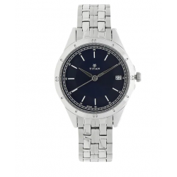 Blue Dial Silver Stainless Steel Strap Watch NL2556SM02