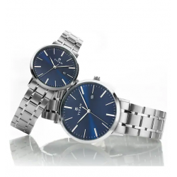 Blue Dial Stainless Steel Strap Watch 9400294202SM01