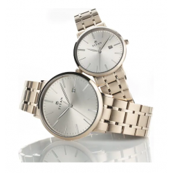 Rose Gold Dial Stainless Steel Strap Watch 9400294202WM01