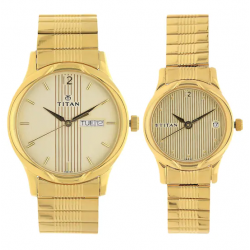 Bandhan Champagne Dial Stainless Steel Strap Watches NK15802490YM05