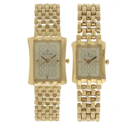 Champagne Dial Golden Stainless Steel Strap Watches NK19272927YM02