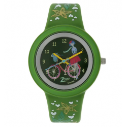 Travel Green Dial Plastic Strap NK26006PP04