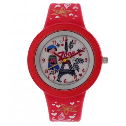 Travel White Dial Plastic Strap NK26006PP01