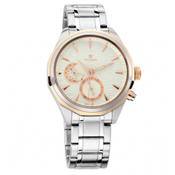 Voyager from Maritime - Multifunction Watch with Sea wave pattern on Black Dial 1829KM01