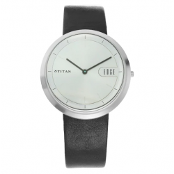 Koishi by Edge Zen Silver Dial Leather Strap Watch 1779SL01